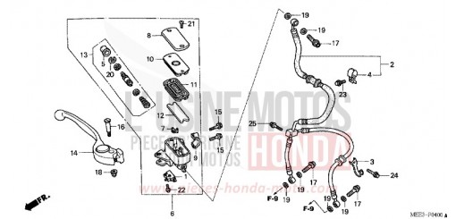 MAITRE-CYLINDRE FREIN AV. (CBR600RR3/4) CBR600RR4 de 2004